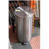 Image 1 : STAINLESS STEEL GARBAGE CAN WITH FOOT PEDDLE