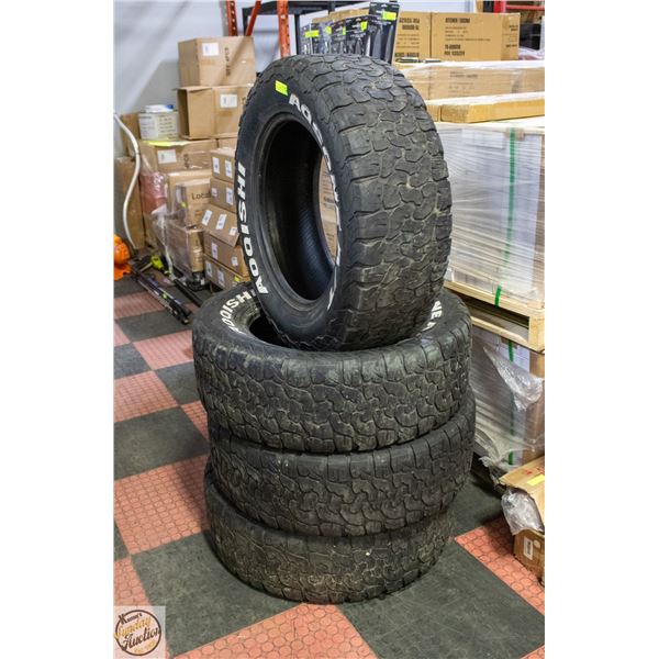 *BAILIFF SEIZED* SET OF 4 TRUCK TIRES LOW TREAD