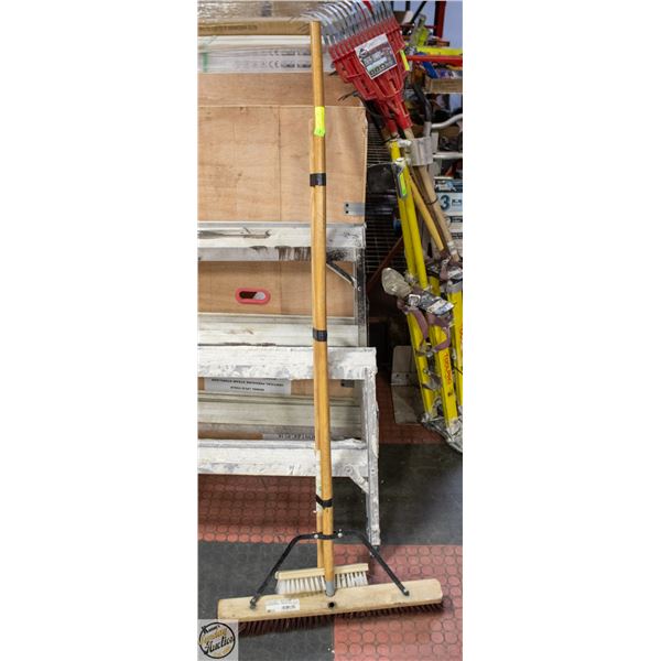 2 SHOP BROOMS