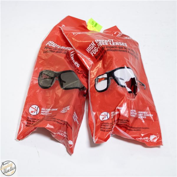 2 PCS MILWAUKEE SAFETY GLASSES