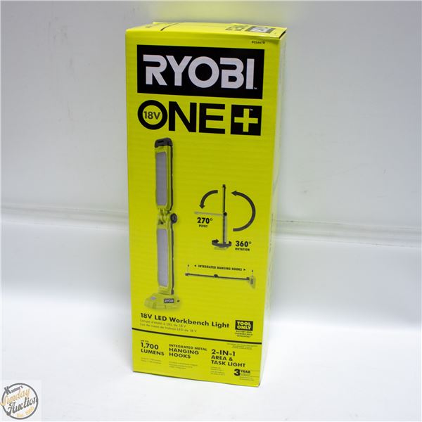 NEW RYOBI 18 VOLT CORDLESS LED WORK