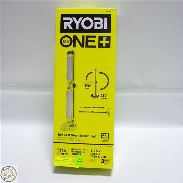 NEW RYOBI 18 VOLT CORDLESS LED WORK