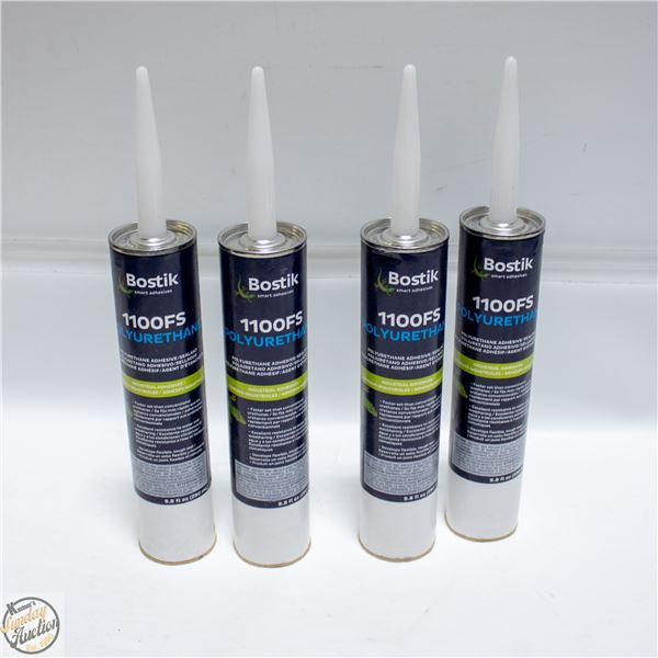 FLAT OF 4 INDUSTRIAL ADHESIVE CAULKING TUBES