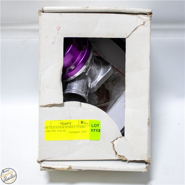 NEW OLD STOCK PURPLE TURBO BLOW OFF VALVE