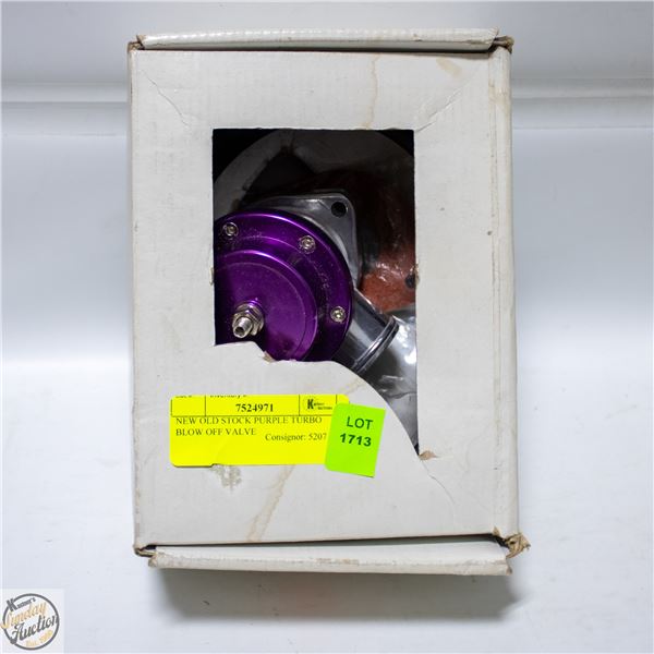 NEW OLD STOCK PURPLE TURBO BLOW OFF VALVE