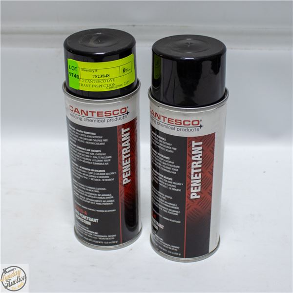 SET OF 2 CANTESCO DYE PENETRANT INSPECTION