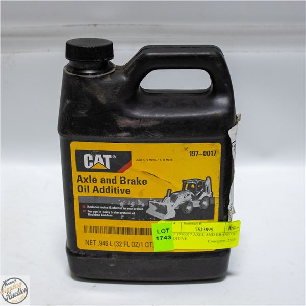 CAT 1970017 AXEL AND BRAKE OIL ADDITIVE