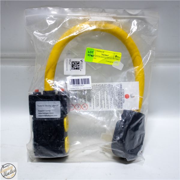 CONVERTER RANGE PLUG TO TWO 20A 120V