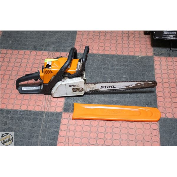 STHIL CHAIN SAW MS170 WITH BLADE COVER *LEAKING*