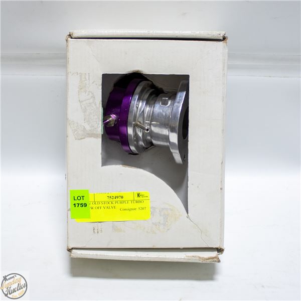 NEW OLD STOCK PURPLE TURBO BLOW OFF VALVE