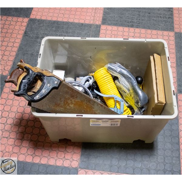 BOX OF DIFFERENT TOOLS
