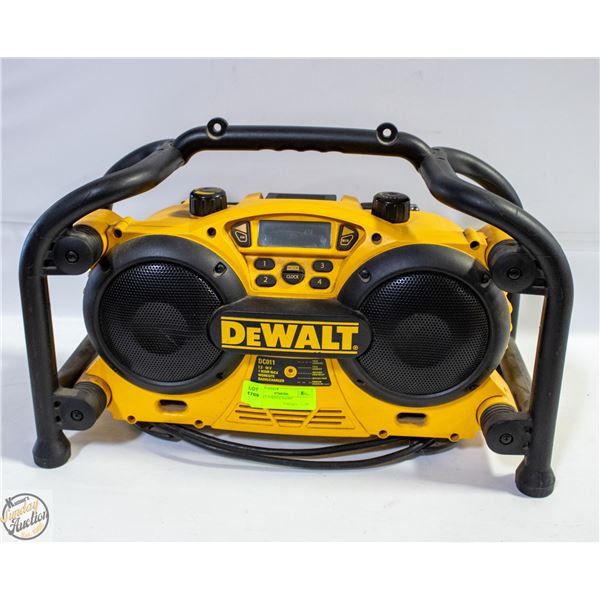 DEWALT JOBSITE RADIO (UNUSED FOR A FEW YEARS)