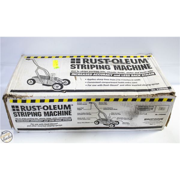 NEW RUST-OLEUM STRIPING MACHINE - USE TO