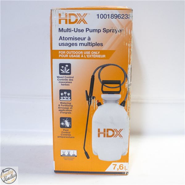 NEW HDX MULTI-USE PUMP SPRAYER 7.6 LITRE