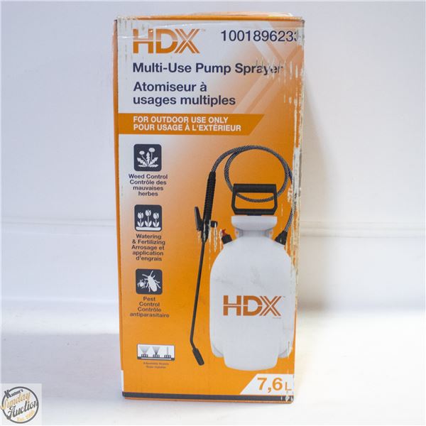 NEW HDX MULTI-USE PUMP SPRAYER 7.6 LITRE