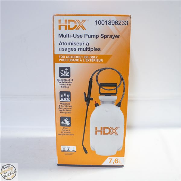 NEW HDX MULTI-USE PUMP SPRAYER 7.6L ADJUSTABLE