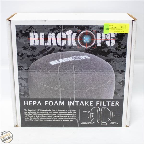 BRAND NEW BLACK OPS HEPA