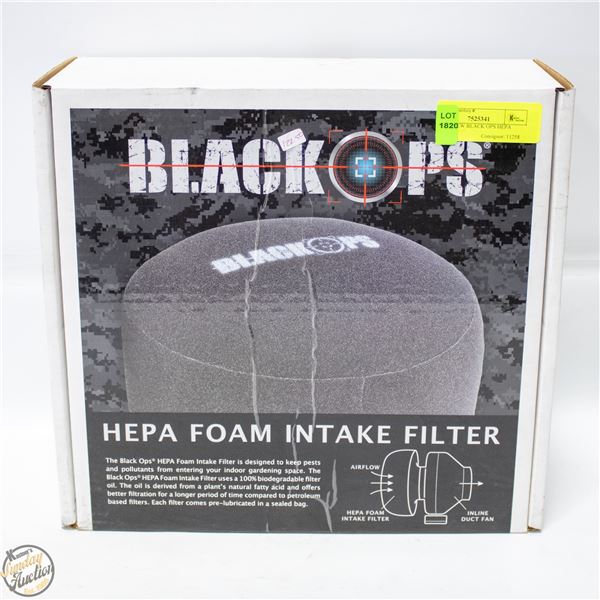 BRAND NEW BLACK OPS HEPA