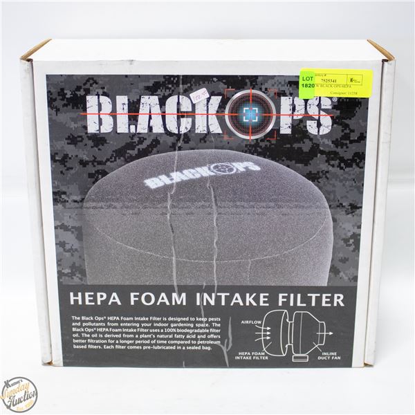 BRAND NEW BLACK OPS HEPA