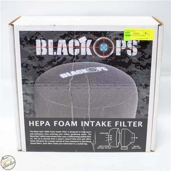 BRAND NEW BLACK OPS HEPA
