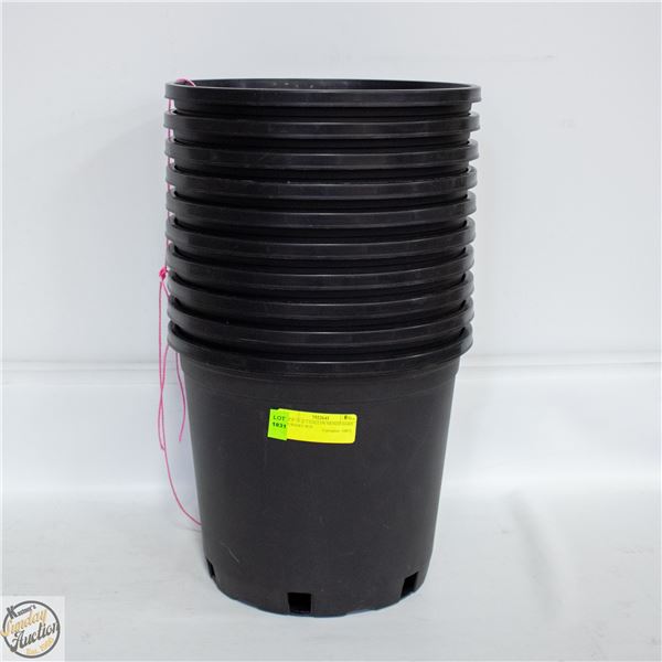 NEW 10 @ 3 GALLON MONDI HARD NURSERY POT