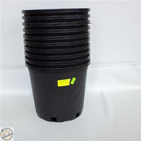 NEW 10 @ 3 GALLON MONDI HARD NURSERY POT