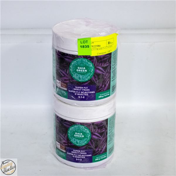 2 @ 250 G INSECT FRASS 3-1-2 GAIA GREEN