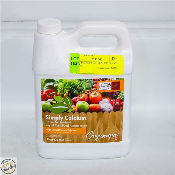 1 KG SIMPLY CALCIUM ORGANIC LIQUID