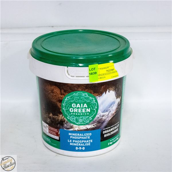 2 KG MINERALIZED PHOSPHATE GAIA GREEN
