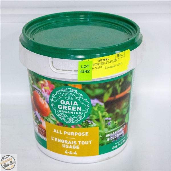 2 KG ALL PURPOSE 4-4-4 GAIA GREEN BB 2025/11.
