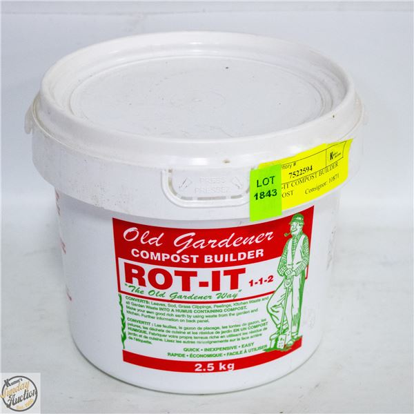 2.5 KG ROT-IT COMPOST BUILDER 1-1-2 COMPOST