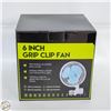 Image 1 : 6” GRIP CLIP FAN – TWO SPEEDS. 90 DEGREE