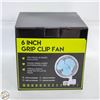 Image 1 : 6” GRIP CLIP FAN – TWO SPEEDS. 90 DEGREE