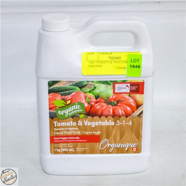 1 KG TOMATO & VEGETABLE 3-1-4 ORGANIC