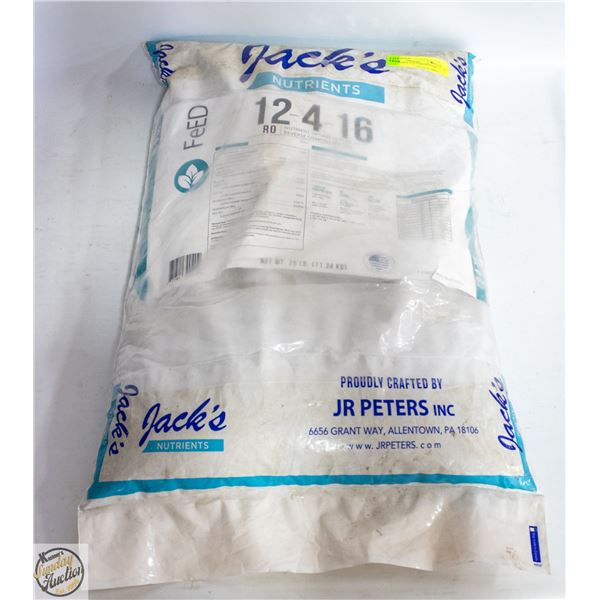 25 LBS JACK’S 12-4-16 NUTRIENTS VEG