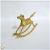 Image 1 : BRASS ROCKING HORSE