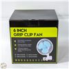 Image 1 : 6” GRIP CLIP FAN – TWO SPEEDS.