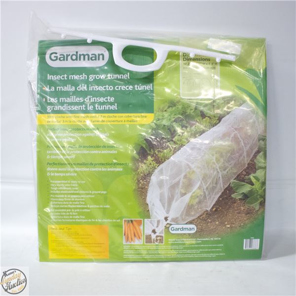 INSECT MESH GROW TUNNEL 10’2” L X 1’3” H X