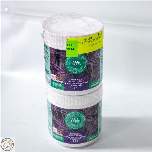 2 @ 250 G INSECT FRASS 3-1-2 GAIA GREEN