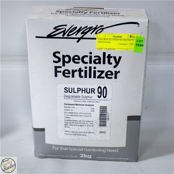 2 KG BOX SULPHUR 90 SPECIALTY FERTILIZER