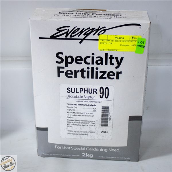 2 KG BOX SULPHUR 90 SPECIALTY FERTILIZER