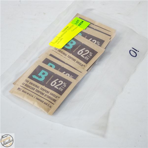 10PACK X 30G BOVEDA TERPENE SHIELD 62% RH,