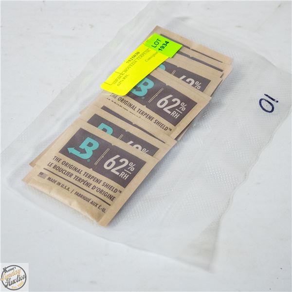 10PACK X 30G BOVEDA TERPENE SHIELD 62% RH,