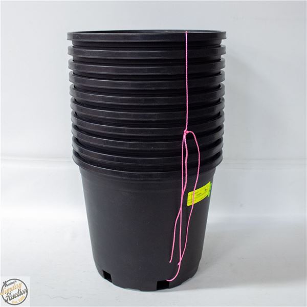 NEW 10 @ 3 GALLON MONDI HARD NURSERY POT