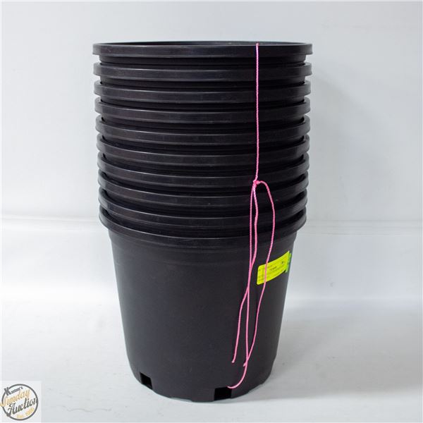 NEW 10 @ 3 GALLON MONDI HARD NURSERY POT