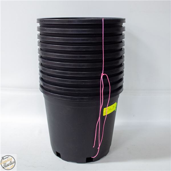 NEW 10 @ 3 GALLON MONDI HARD NURSERY POT