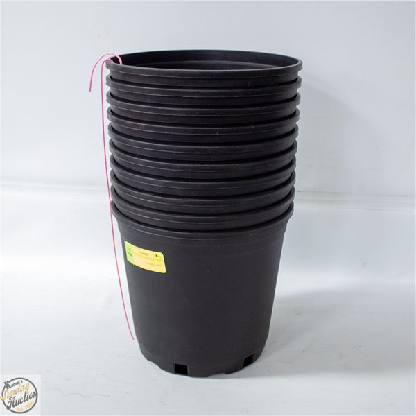 NEW 10@ 2 GALLON HARD NURSERY POT