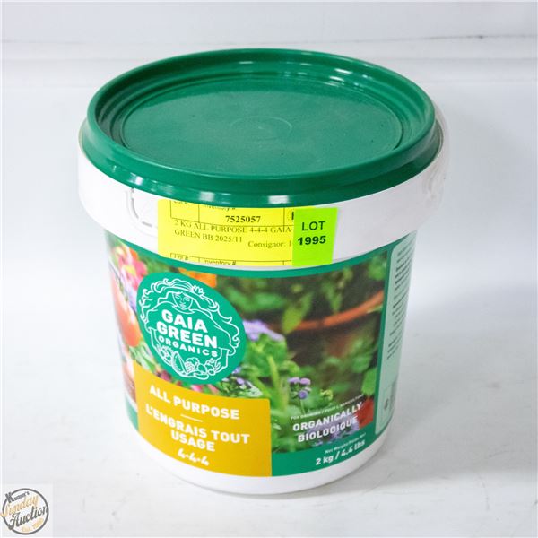 2 KG ALL PURPOSE 4-4-4 GAIA GREEN BB 2025/11