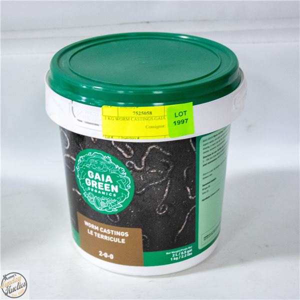 1 KG WORM CASTINGS GAIA GREEN