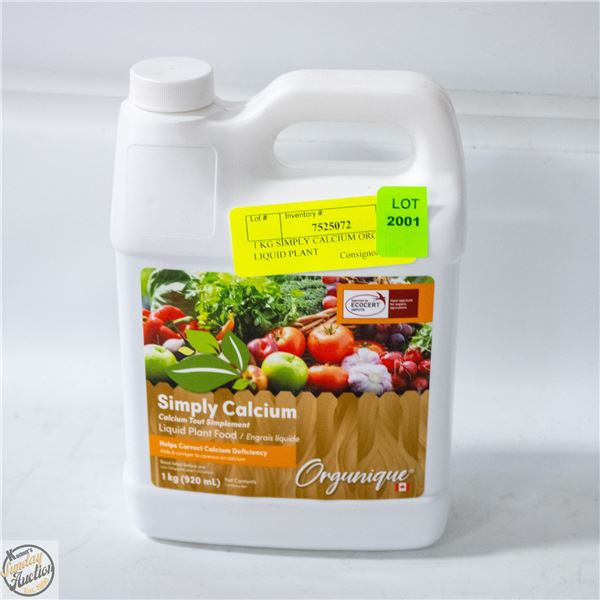 1 KG SIMPLY CALCIUM ORGANIC LIQUID PLANT